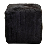 Bryant Leather Plush Comfort Cube Ottoman