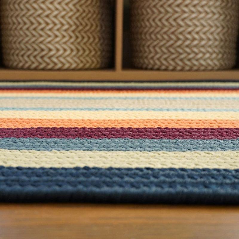 Bryson Multi-Colored Braid Outdoor Rugs-Outdoor Rugs-Colonial Mills-LOOMLAN