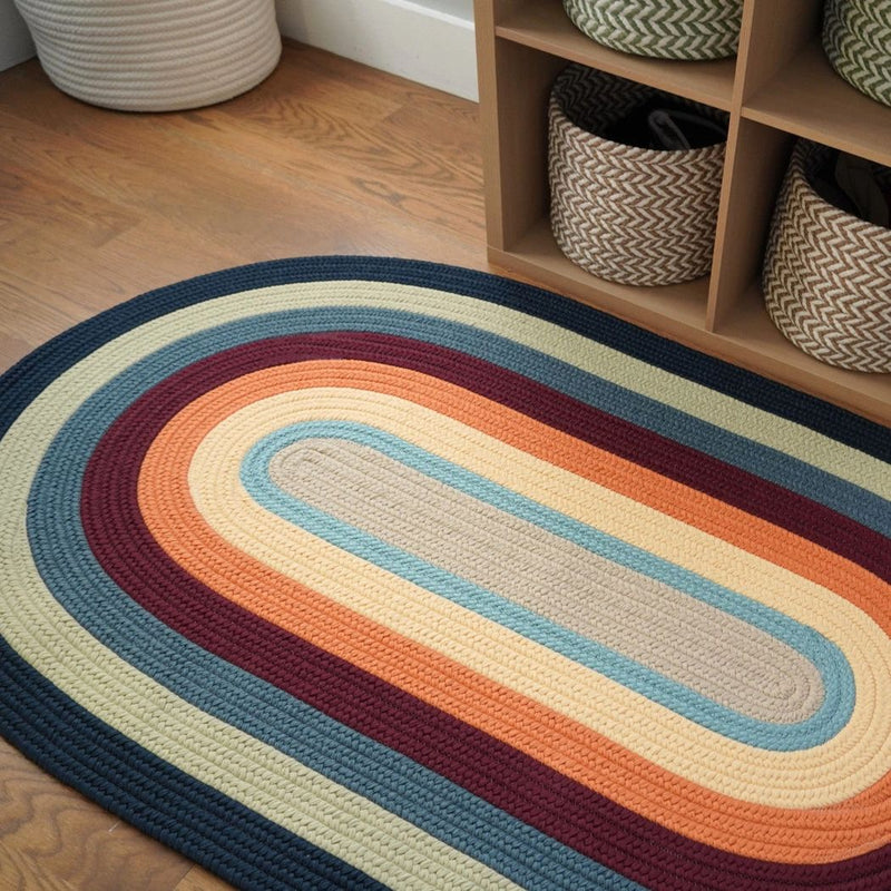 Bryson Multi-Colored Braid Outdoor Rugs-Outdoor Rugs-Colonial Mills-LOOMLAN