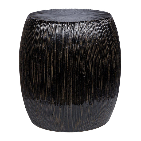 Bud Stool/Accent Table - Black Outdoor End Table-Outdoor Stools-Seasonal Living-LOOMLAN