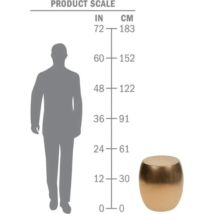 Bud Stool/Accent Table - Brown Outdoor End Table-Garden Stools-Seasonal Living-LOOMLAN