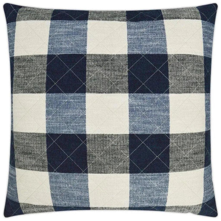 Buffalo Quilt Denim Blue Throw Pillow Insert - LOOMLAN - D.V. Kap - Throw Pillows