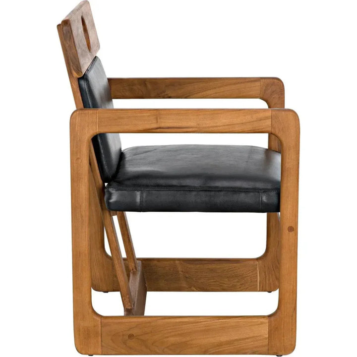 Buraco Arm Chair, Teak - LOOMLAN - Noir - Accent Chairs