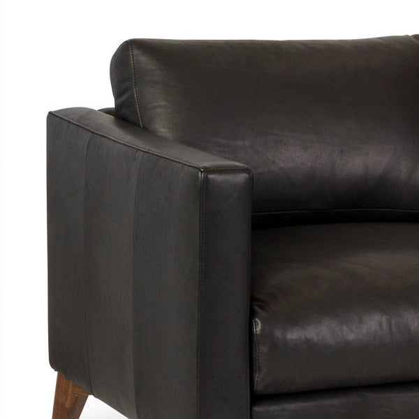 Burbank Leather Club Chair Environmentally Friendly and Made to Order-Club Chairs-One For Victory-LOOMLAN