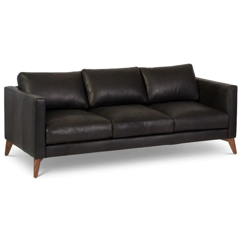 Burbank Leather Sofa Environmentally Friendly and Made to Order Sofas & Loveseats LOOMLAN By One For Victory