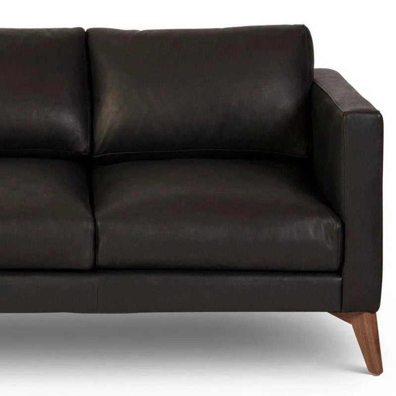 Burbank Leather Sofa Environmentally Friendly and Made to Order Sofas & Loveseats LOOMLAN By One For Victory