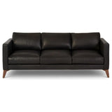 Burbank Leather Sofa Environmentally Friendly and Made to Order Sofas & Loveseats LOOMLAN By One For Victory