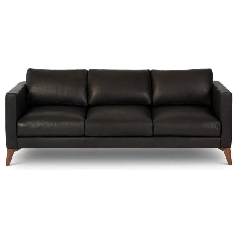 Burbank Leather Sofa Environmentally Friendly and Made to Order Sofas & Loveseats LOOMLAN By One For Victory