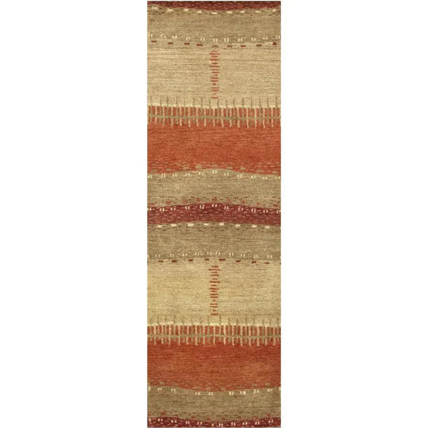 Burh Wool Red Hallway Kitchen Runner Rug - LOOMLAN - LOOMLAN - Area Rugs