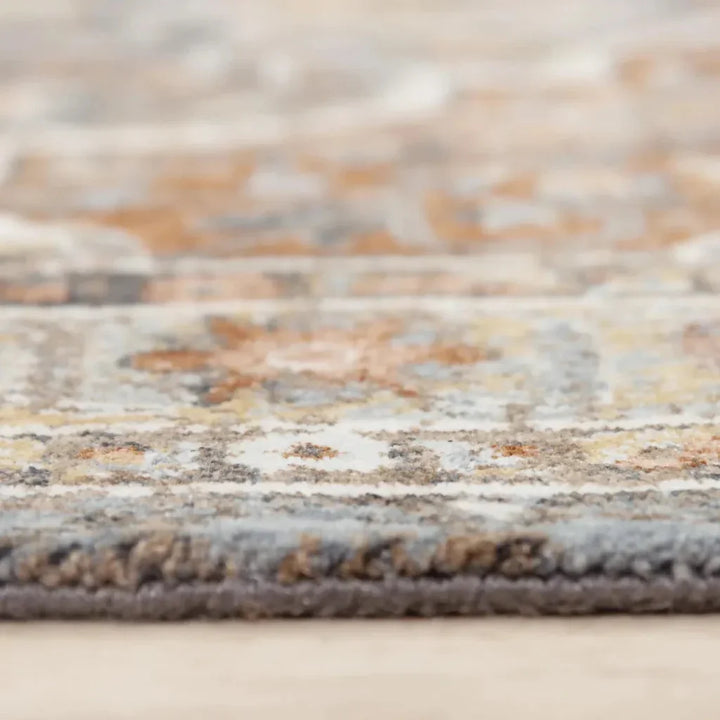 Burk Medallion Dark Rust Large Area Rugs - LOOMLAN - LOOMLAN - Area Rugs