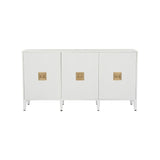 Burns White Multiple Shelves Credenza-Sideboards-Chelsea House-LOOMLAN