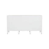 Burns White Multiple Shelves Credenza-Sideboards-Chelsea House-LOOMLAN