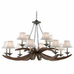 Burnt Wood Antique Galvanize Whitlow Chandelier