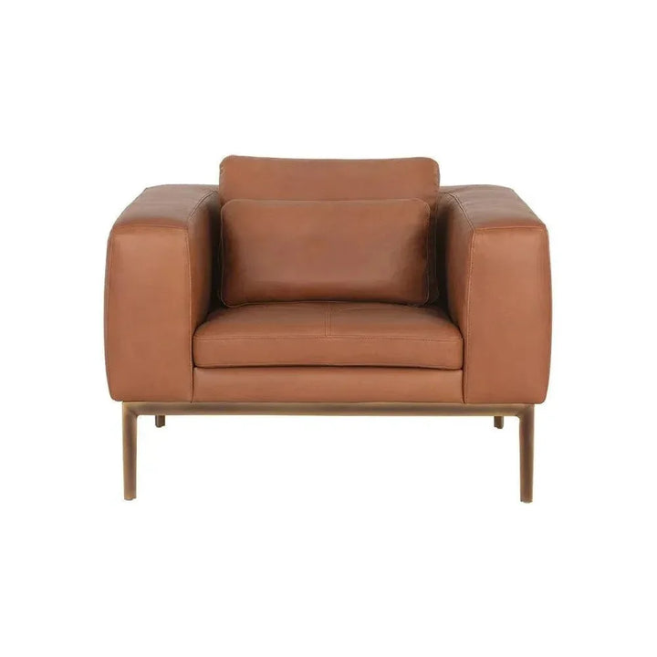 Burr Leather Armchair - LOOMLAN - SUNPAN - Club Chairs