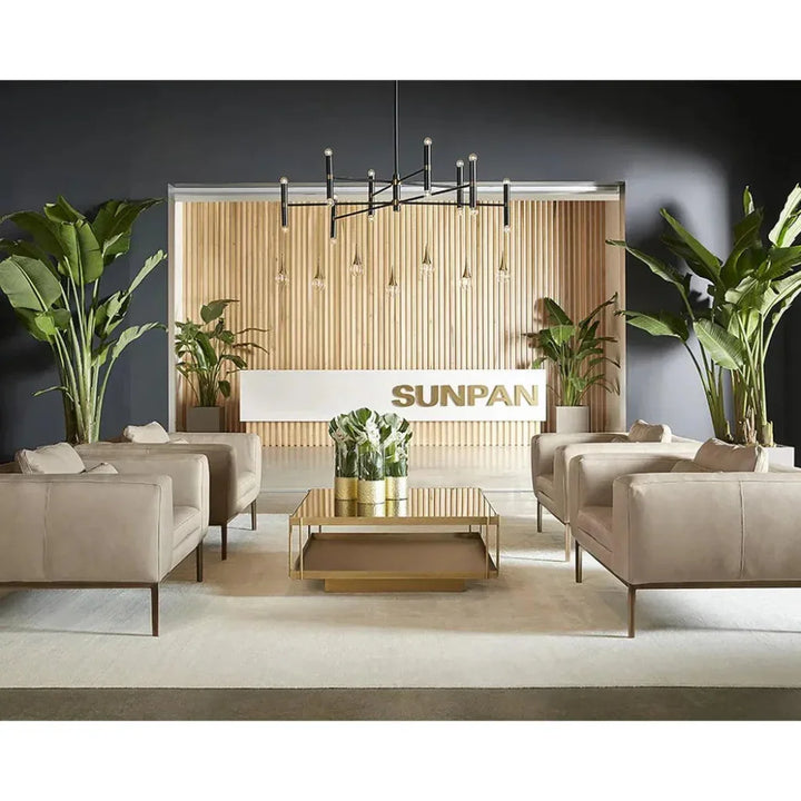 Burr Leather Armchair - LOOMLAN - SUNPAN - Club Chairs