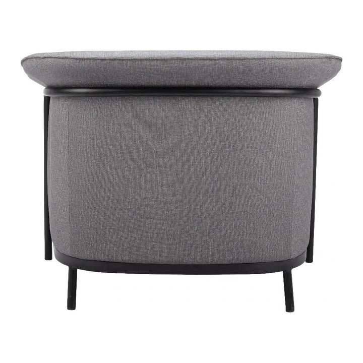 Burry Slate Gray Accent Arm Chair - LOOMLAN - Zuo Modern - Accent Chairs