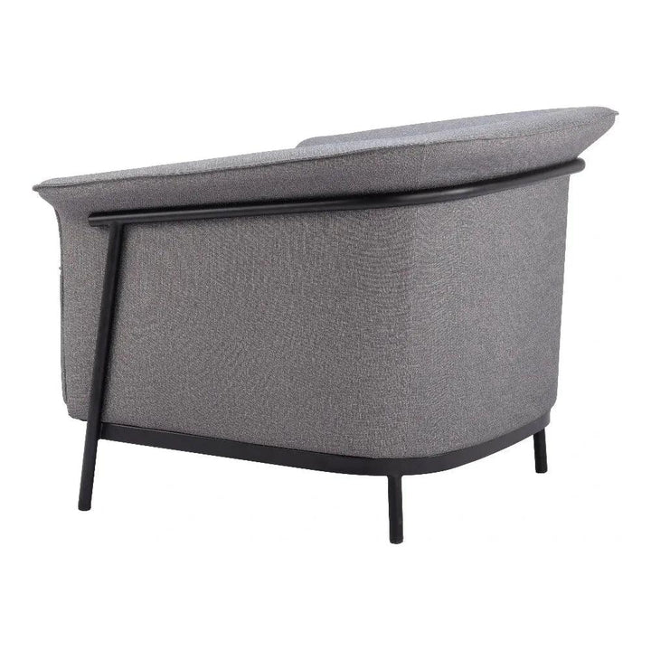 Burry Slate Gray Accent Arm Chair - LOOMLAN - Zuo Modern - Accent Chairs