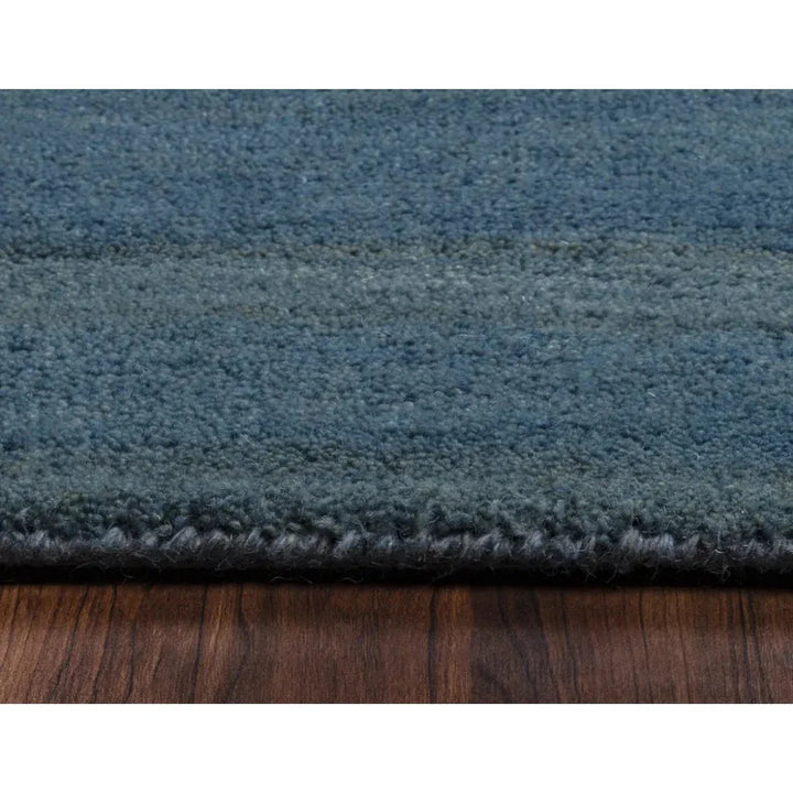 Bush Wool Blue Hallway Kitchen Runner Rug - LOOMLAN - LOOMLAN - Area Rugs