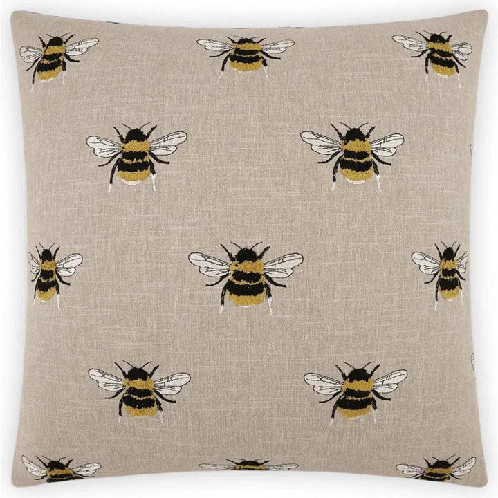 Busy Bee Linen Brown Throw Pillow Insert - LOOMLAN - D.V. Kap - Throw Pillows