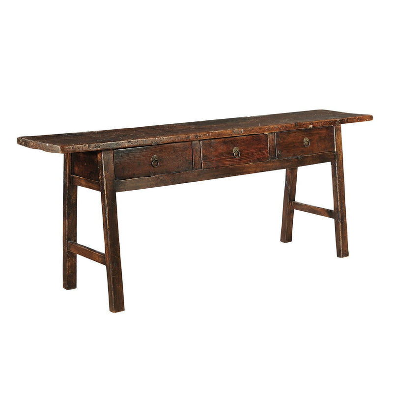 Butcher Table with Antique frames-Side Tables-Furniture Classics-LOOMLAN