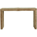 Butler II Hair On Hide Camel Stylish Console Table-Console Tables-Olivia + Quinn-LOOMLAN