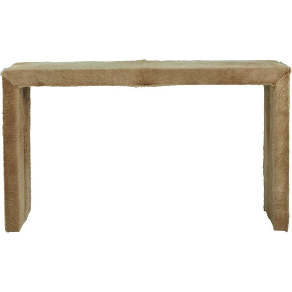 Butler II Hair On Hide Camel Stylish Console Table