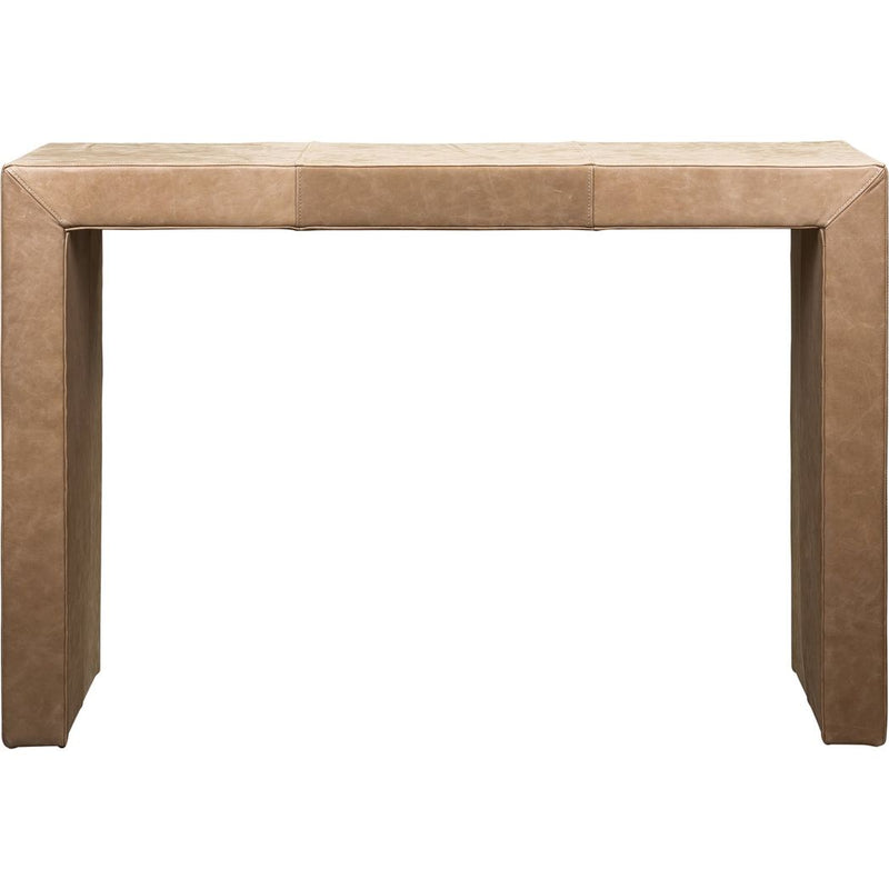 Butler Leather Living Room Console Table-Console Tables-Olivia + Quinn-LOOMLAN