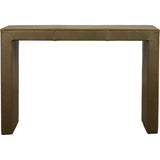 Butler Leather Rectangular Console Table with Nail Head Trim-Console Tables-Olivia + Quinn-LOOMLAN