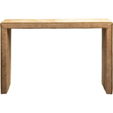 Butler Leather Rectangular Console Table with Nail Head Trim-Console Tables-Olivia + Quinn-LOOMLAN