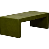 Butler Luxurious Leather Cocktail Table-Coffee Tables-Olivia + Quinn-Pippa Peridot-LOOMLAN