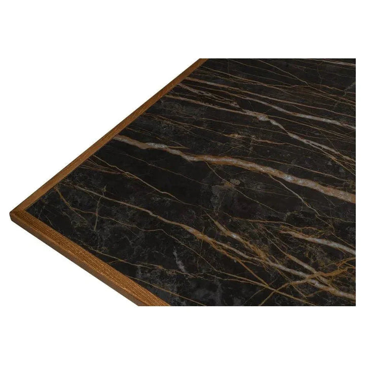 Butterfly Brown Extendable Dining Table Seats 10 People-Dining Tables-Sarreid-LOOMLAN