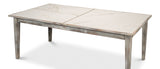 Butterfly Grey Extendable Dining Table Seats 10 People-Dining Tables-Sarreid-LOOMLAN