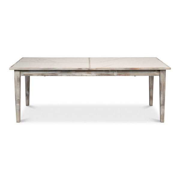 Butterfly Grey Extendable Dining Table Seats 10 People-Dining Tables-Sarreid-LOOMLAN
