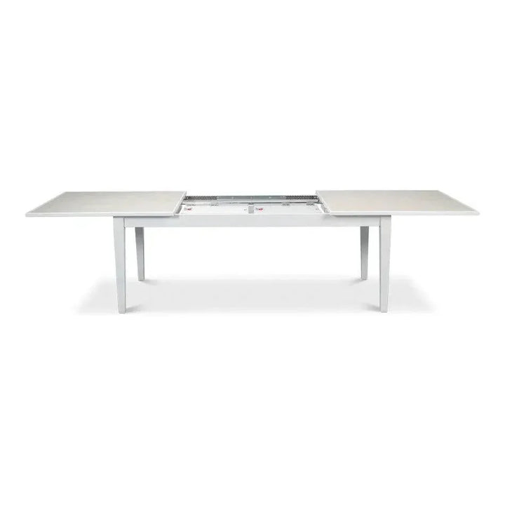 Butterfly White Extendable Dining Table Seats 10 People-Dining Tables-Sarreid-LOOMLAN