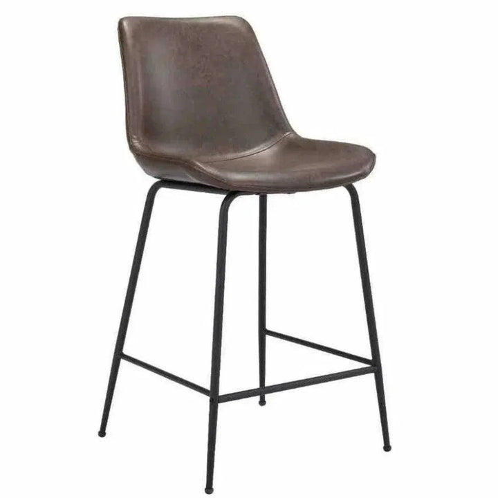 Byron Counter Chair Brown - LOOMLAN - Zuo Modern - Counter Stools