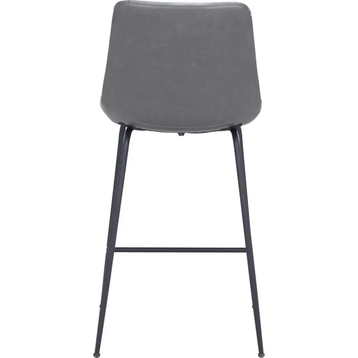 Byron Counter Chair Gray - LOOMLAN - Zuo Modern - Counter Stools