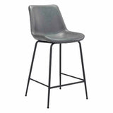 Byron Counter Chair Gray Counter Stools LOOMLAN By Zuo Modern