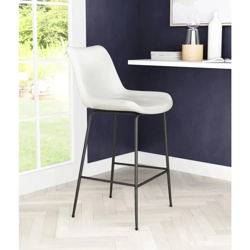 Byron Counter Chair White – LOOMLAN