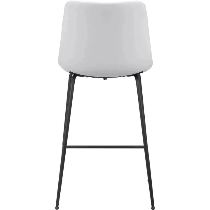 Byron Counter Chair White - LOOMLAN - Zuo Modern - Counter Stools