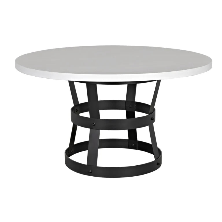 Basket Wooden Round Dining Table