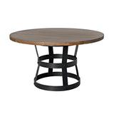 Basket Wooden Round Dining Table