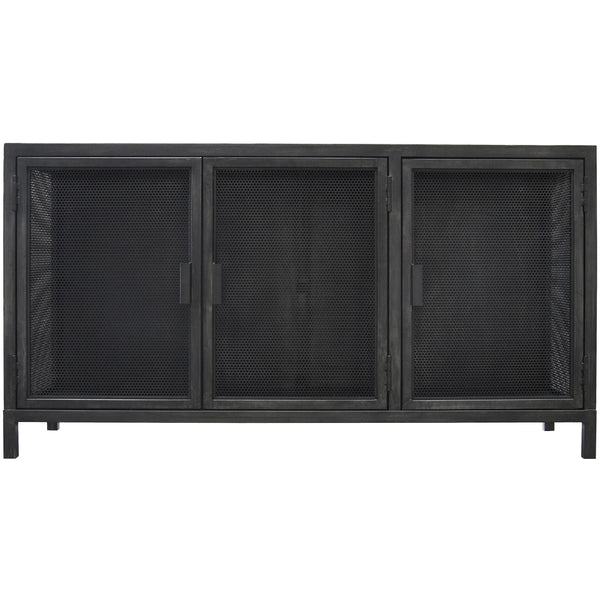 Beto Durable Steel Framed 3 Doors Cabinet