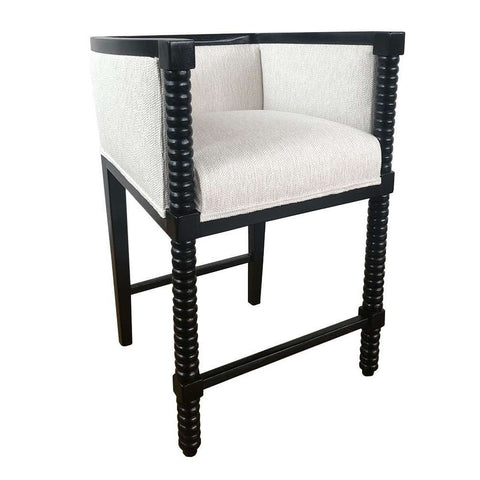 Morrison Woolan Bleached Fabric Counter Stool