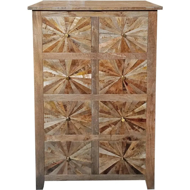 Cabot Mango Wood Brown Chest Of Drawers