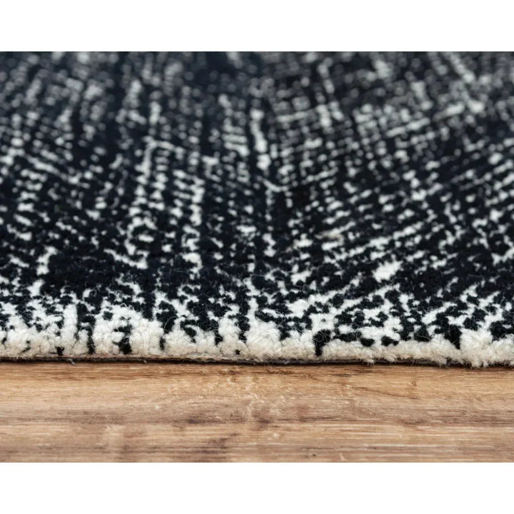Caca Chevron Black Area Rugs For Living Room - LOOMLAN - LOOMLAN - Area Rugs