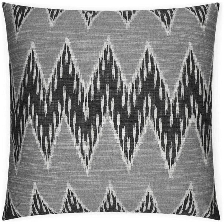 Caccini Tuxedo Chevron Black Large Throw Pillow Insert - LOOMLAN - D.V. Kap - Throw Pillows