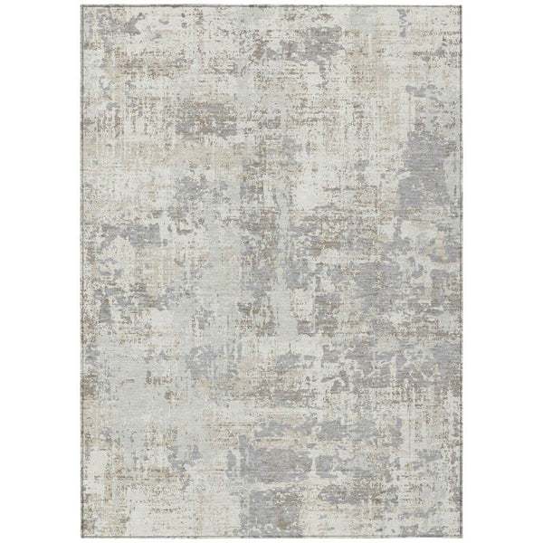 Caelan Ivory Washable Indoor-Outdoor Rug-Outdoor Rugs-LOOMLAN Rugs-2'6" x 3'10"-LOOMLAN