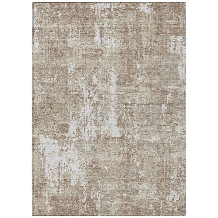 Caelan Taupe Washable Indoor-Outdoor Rug-Outdoor Rugs-LOOMLAN Rugs-2'6" x 3'10"-LOOMLAN