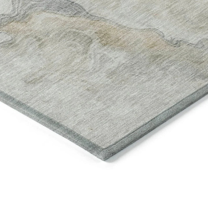 Caelanor Brown Washable Indoor - Outdoor Rug - LOOMLAN - LOOMLAN Rugs - Outdoor Rugs