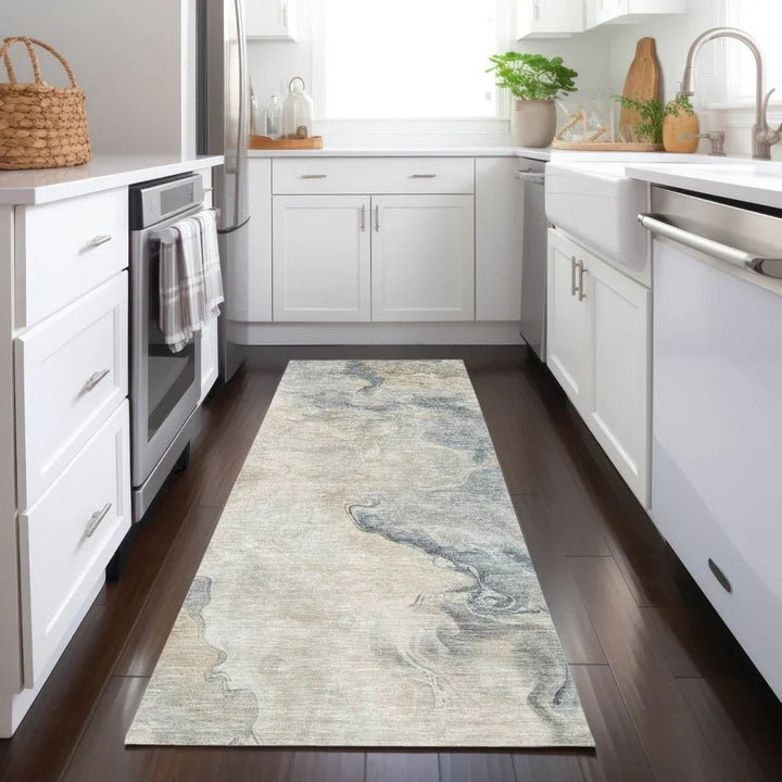 Caelanor Brown Washable Indoor - Outdoor Rug - LOOMLAN - LOOMLAN Rugs - Outdoor Rugs